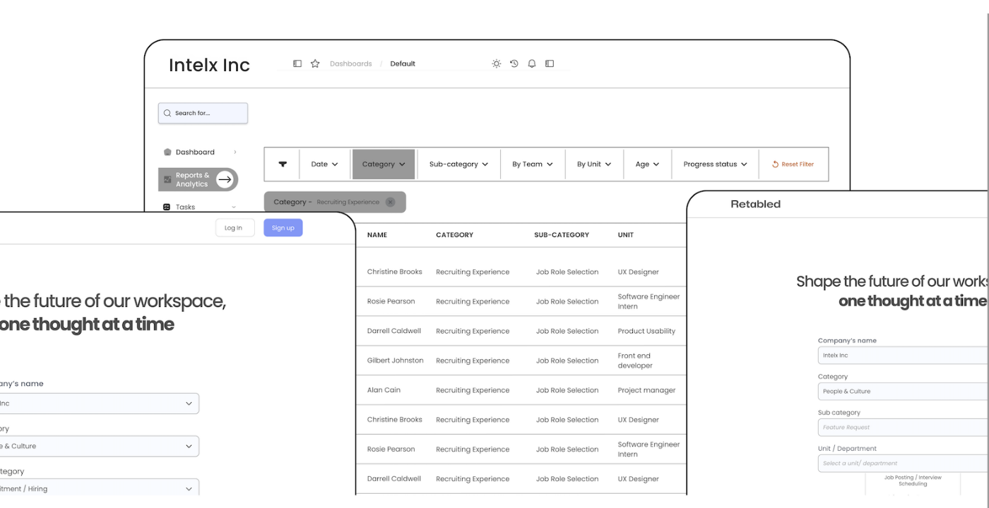 Company dashboard preview